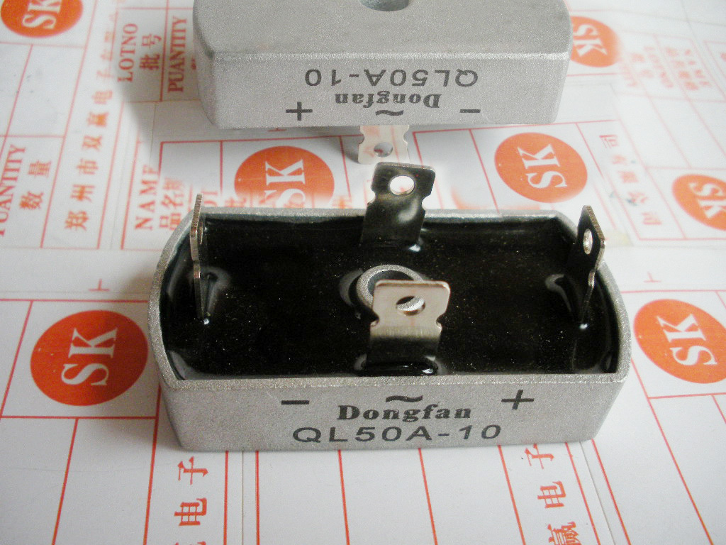 50A桥堆 单相4脚 椭圆形 整流桥堆  QL50A-10  50A 1000V