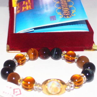 真灵验吉祥物狮子座手链星座手链天然虎眼石手串饰品