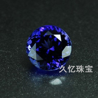 宝石裸石彩宝坦桑蓝宝石圆形