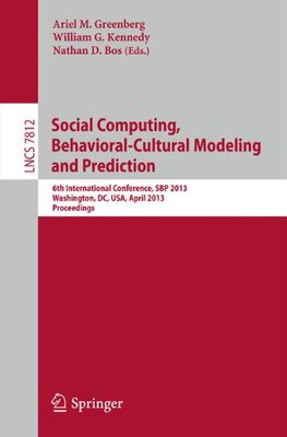 【预订】Social Computing, Behavioral-Cultura...