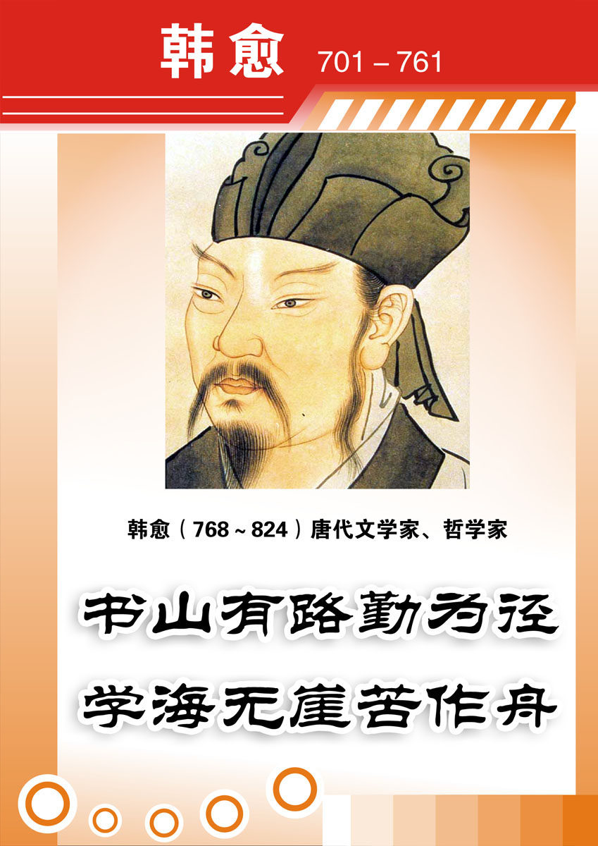 572海报印制海报展板素材578韩愈简介绍名人名言格言(5)