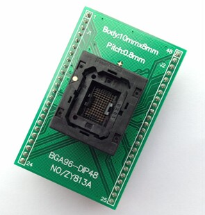 适配座 ZY813A 周立功专用适配器 烧录座 BGA96 广州致远