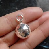 正品 泰银 925纯银泰银曼哈顿 原创设计简约梦想好运球配件2.4cm