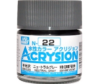 MR.HOBBY/郡仕 N22 天然灰色 ACRYSION系10ml水性模型油漆