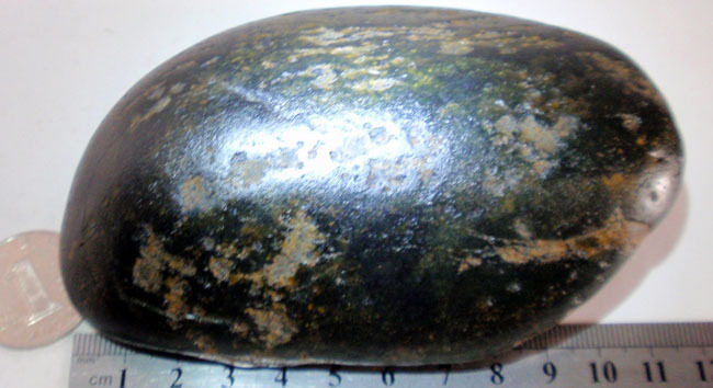 476克新疆和田玉纯天然墨玉籽料玉龙喀什河所产-特价