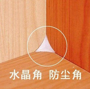 橱柜抽屉家具柜体硅胶垫水晶防尘角