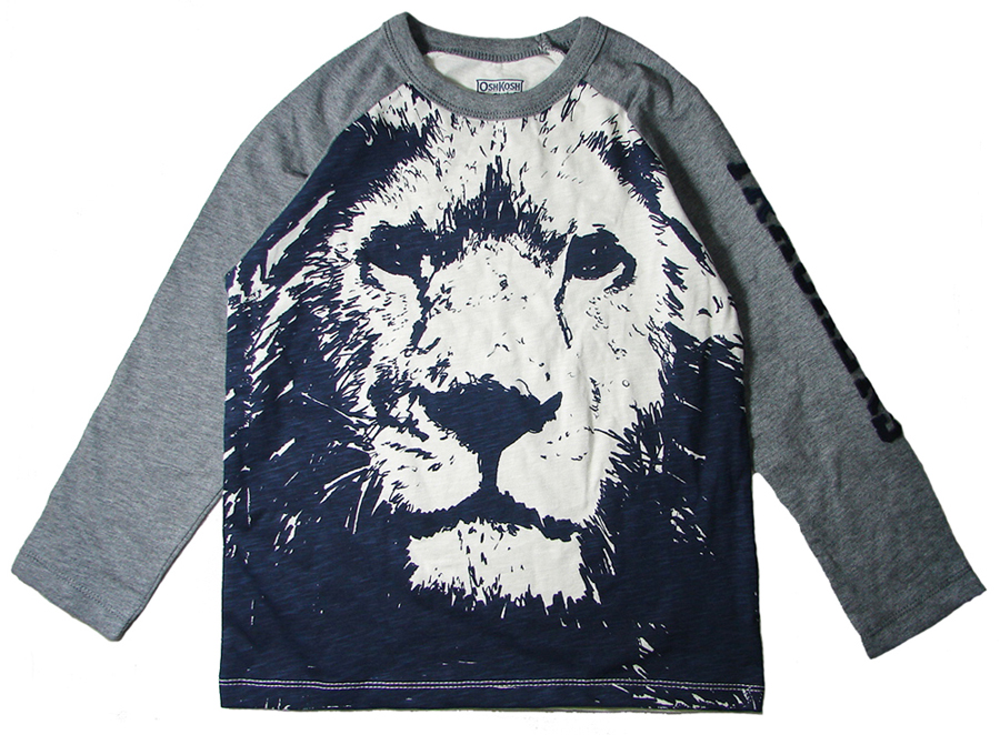 oshkosh男童全棉长袖t恤