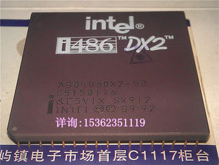 Intel/英特尔 A80486DX2-50 SX912 四方形PGA封 老款CPU收藏/保用