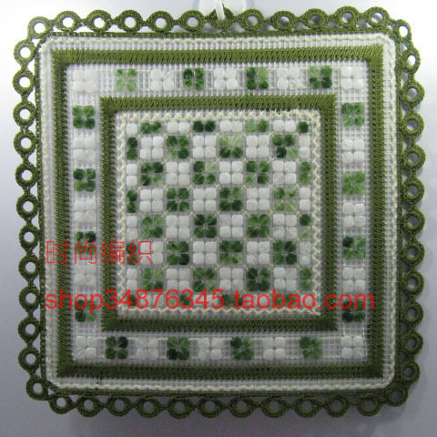 夏天串珠坐垫 汽车沙发坐垫 线编坐垫 手工钩编坐垫