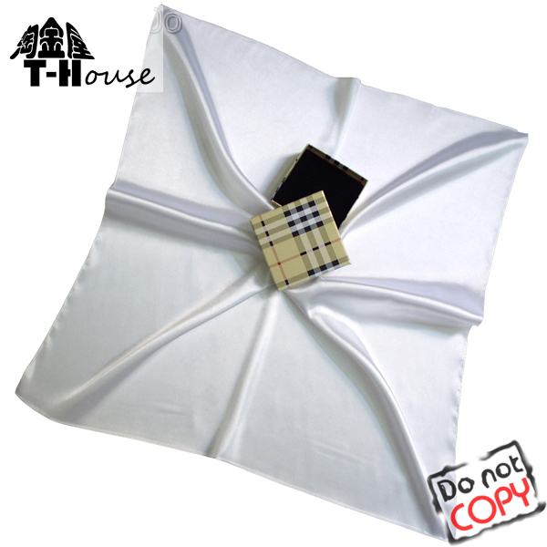 白色夏季男士丝巾衬衫领巾小方围巾NS1625 精致礼盒