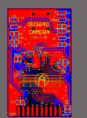 OV9640原理图pcb摄像头芯片OV9640 OV3640 OV2460原理图pcbOV9650
