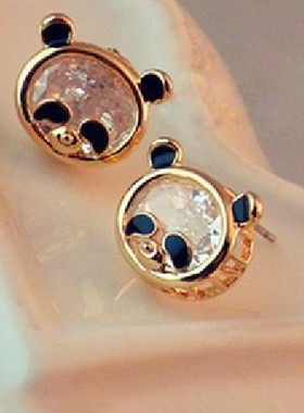 E0300 小熊猫可爱耳钉