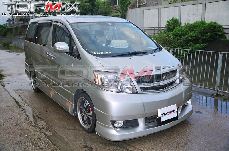 R style  03-05埃尔法10系MS版本专用空力套件 现车安装 核实过包围跟车的贴合度