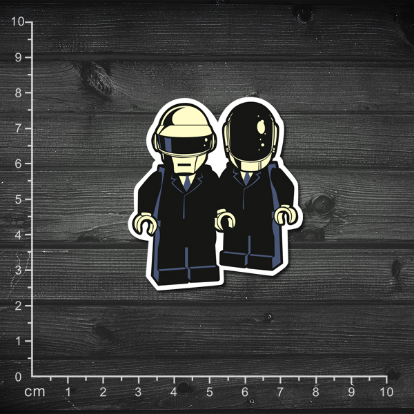 单张贴纸 daft punk 蠢朋克 笔记本贴纸 旅行箱贴纸 dj贴纸