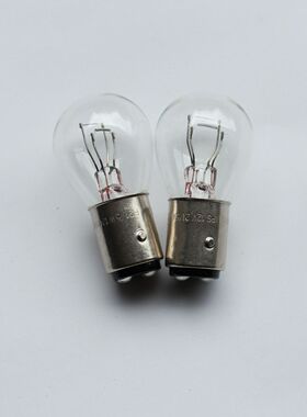 豪爵摩托车通用尾灯炮电动车刹车灯炮12V21/5W尾灯泡