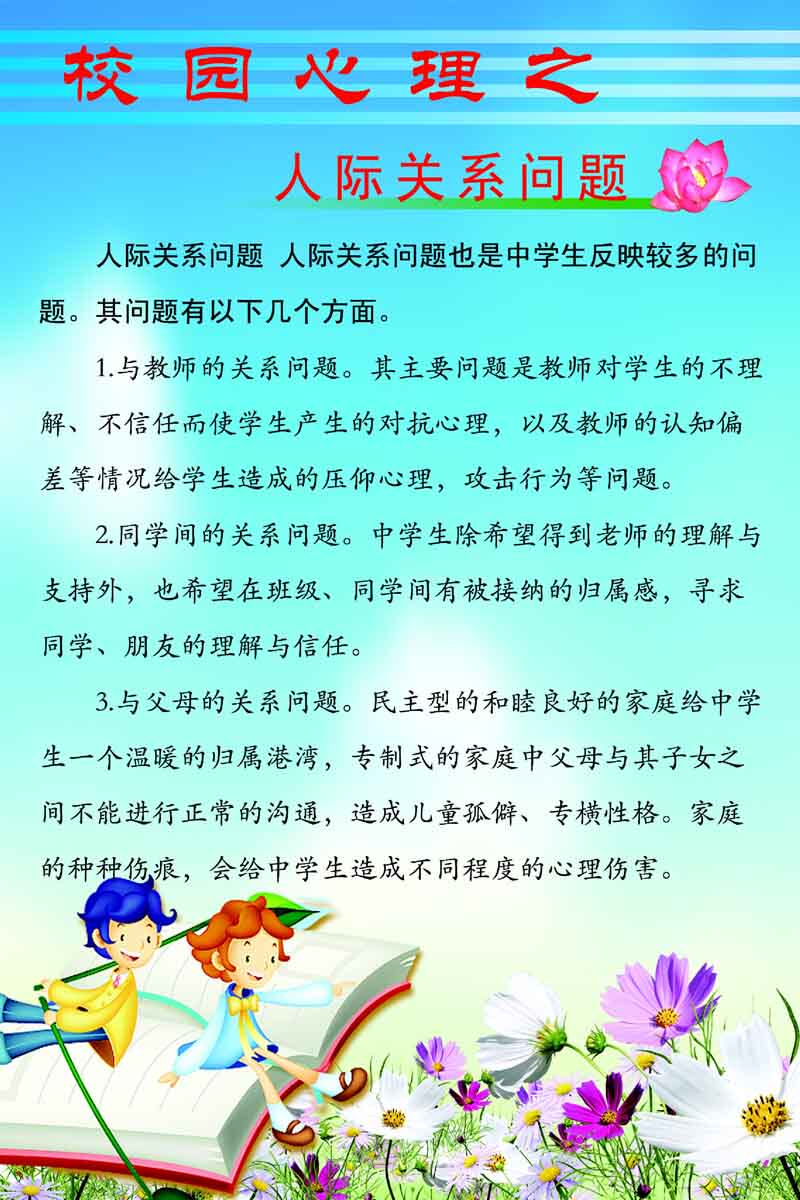 海报印制128素材心理展板210校园心理心理健康系列人际关系