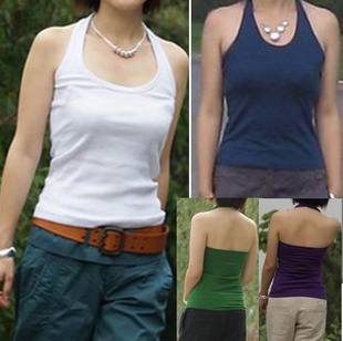 晨晖加肥加大码女装 2025 休闲百搭时尚 环脖内搭纯棉打底背心 B6