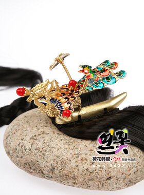 韩国进口古装头饰/金凤凰发绳/舞台演出发饰/H-P03668