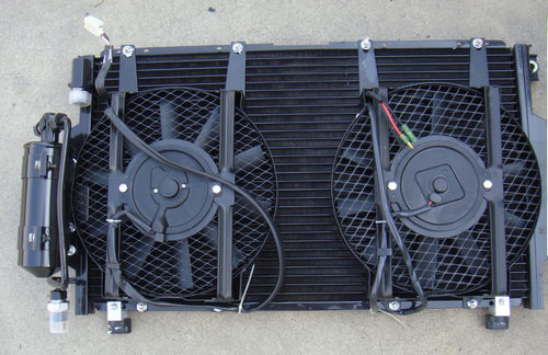 天马汽车配件 天马风锐 大迪霸道美亚 双电子扇冷凝器总成 冷凝器