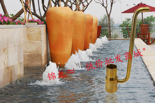 1寸DN25带管加气涌泉 鼓泡喷头 流水 喷泉头 水景景观 喷水池