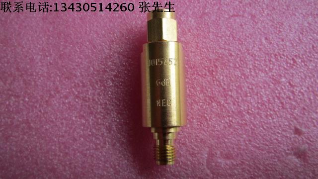 原装NEC进口 镀金 1015Z52 6dB DC-2GHz 2W SMA接头 RF射频同轴精密固定衰减器