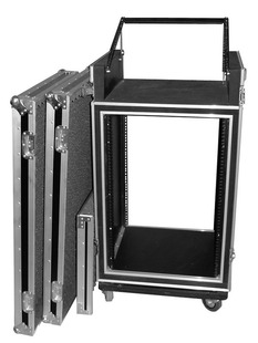 16U+4U防震组合带机箱功放调音台机柜音响功放机柜航空箱机箱