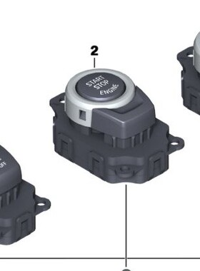 BMW宝马567系X1 F10 F18 F12 F13中控台引擎按键启动熄火开关电钮
