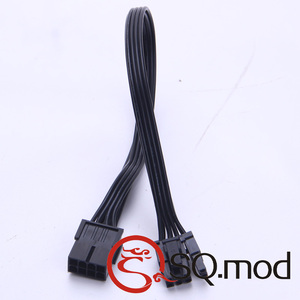 8P显卡延长转接连接线电脑配件魔术插口超薄设计黑色热卖