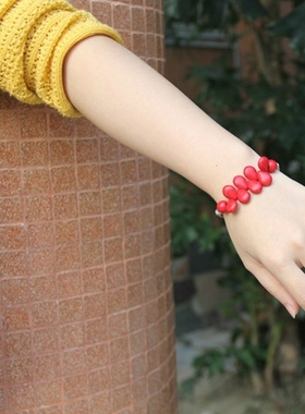 相思豆银饰编织云南手链箫默同款