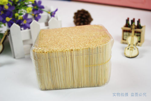 双单头牙签散装斤装牙签简装水果竹特细5600支装酒店饭店专用 - 封面