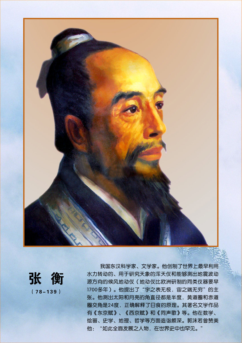 海报印制109素材常用挂图海报展板63张衡名人画象 挂图 jpg副本