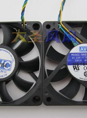 原装AVC 7CM 7015高转速四线CPU散热风扇DA07015T12U 12V 0.70A