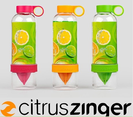 清仓价 美国正品Citrus Zinger柠檬杯 榨果汁水杯子 不锈钢吸管杯