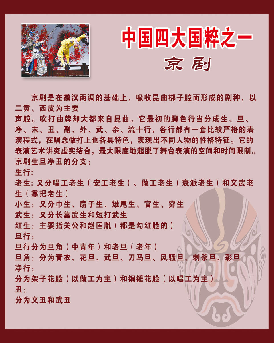 533海报印制海报展板素材110中国四大国粹之京剧