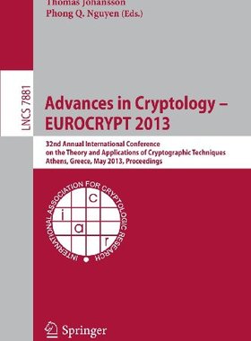 【预订】Advances in Cryptology -- EUROCRYPT 2013