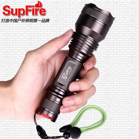 正品神火SupFire X5 強光手電筒 超亮防水騎行充電 10W T6 led燈
