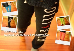 HCO海鸥hollister现货SKINNY直筒女卫裤休闲长裤不退换