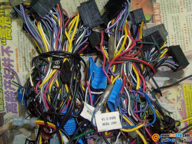 原装日本索尼JVC SONY汽车音响线材CD尾线电源线音响插头线电源