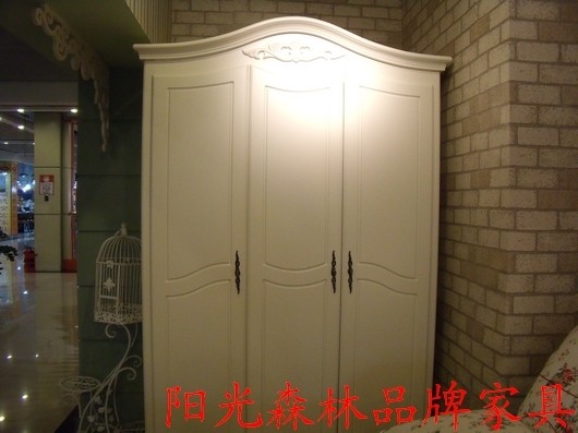 品牌正品/田园韩式/欧式/板/实木结合/烤漆/三门衣柜/香河家具城