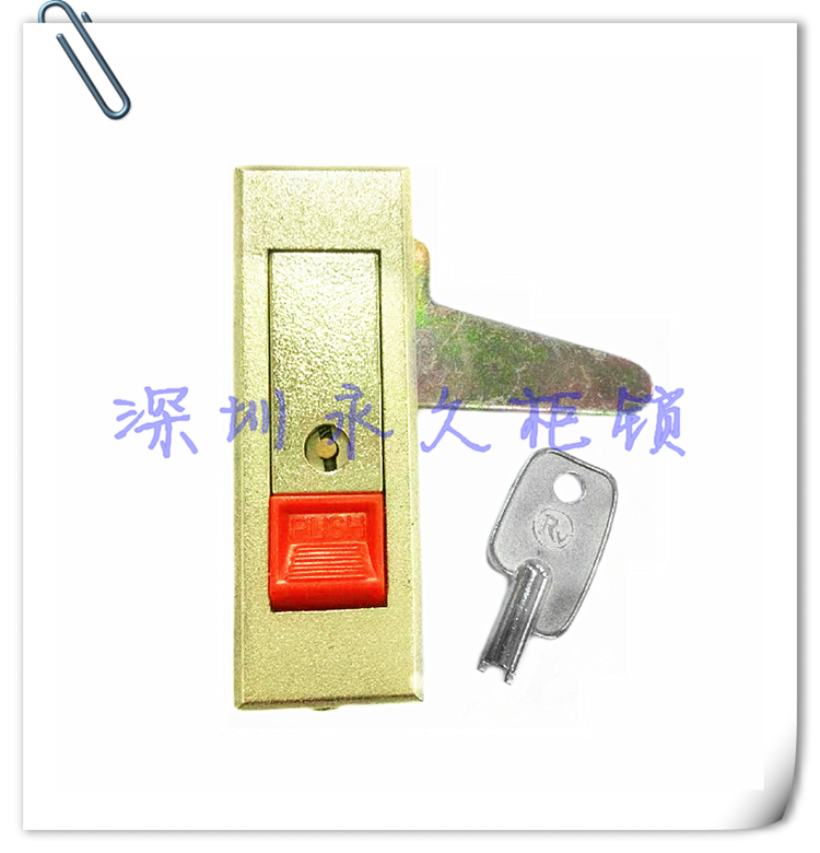 台湾红色锌合金柜锁