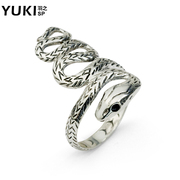 YUKI Thai silver ring silver snake SpongeBob jewelry rings fashion ring finger men and women in Europe and America, original