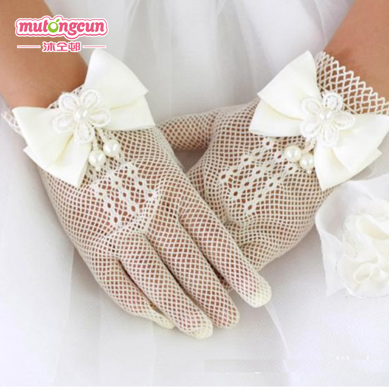 Gants pour fille en satin - Ref 2149977 Image 1