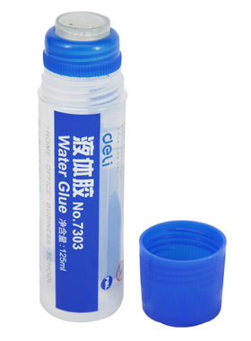 得力-液体胶水7303 通用学生美工胶水 办公胶粘用品 125ml