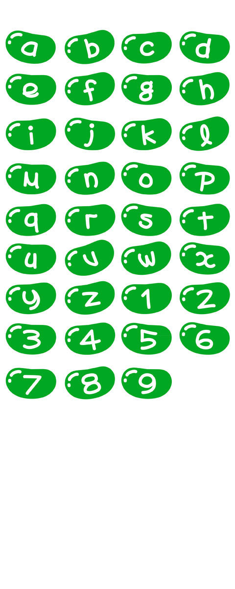 651海报印制定制展板素材17个性化字母和数字