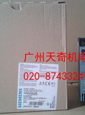 全新进口正品SIEMENS西门子软启动器 3RW3037-1BB04 30KW 德国产