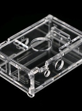 老款树莓派1代亚克力外壳Raspberry Pi B 512M透明机箱固定架盒子