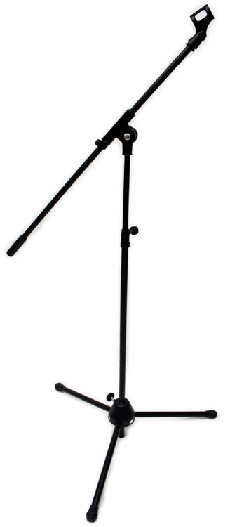 卓韵乐器 高级斜杆/直杆两用话筒架 麦架2节伸缩管 麦克风支架