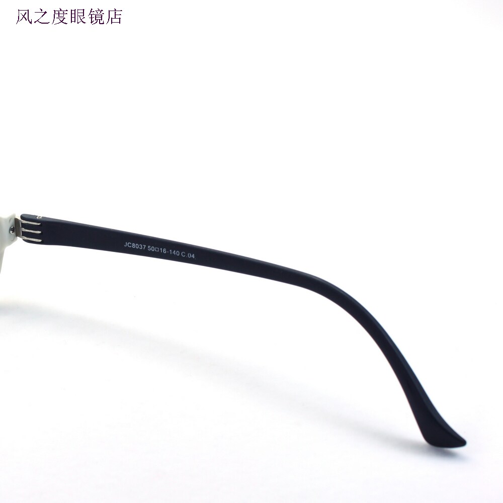眼镜腿配件tr100镜腿脚三牙JC8037黑色腿宽8.8长150一对