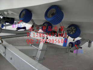 拖车臂拖车滚轮 玻璃钢船热镀锌拖车绞盘 龙骨 5.8米 RIB5.2米