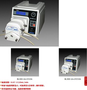 。BL600-1A蠕动泵YZ15A或YZ15B泵头 或YZ25A、YZ25B 2* YZ15A YZ1
